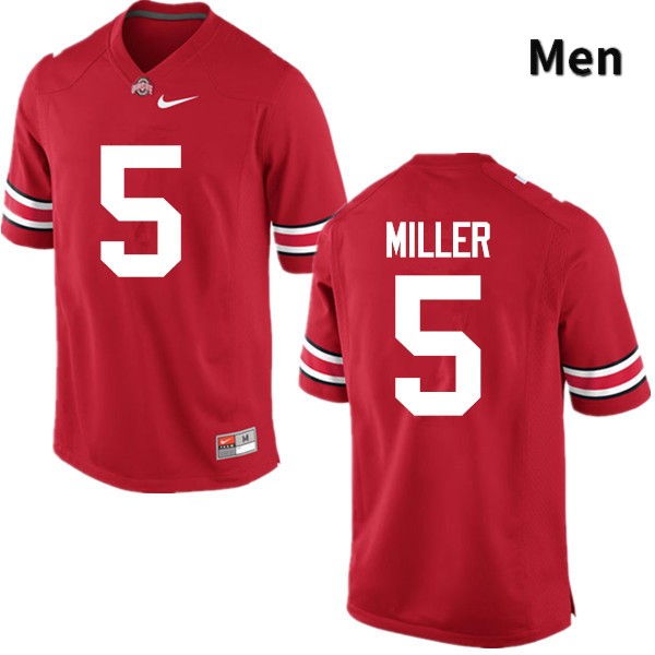 Ohio State Buckeyes Braxton Miller Men's #5 Red Game Stitched College Football Jersey